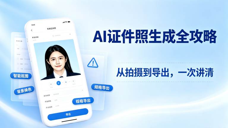 📸 在家就能拍！AI证件照生成全攻略，省时省钱还好看
