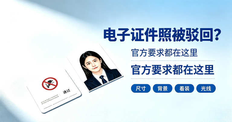 🚗 电子驾驶证申领照片被退回？官方要求都在这了